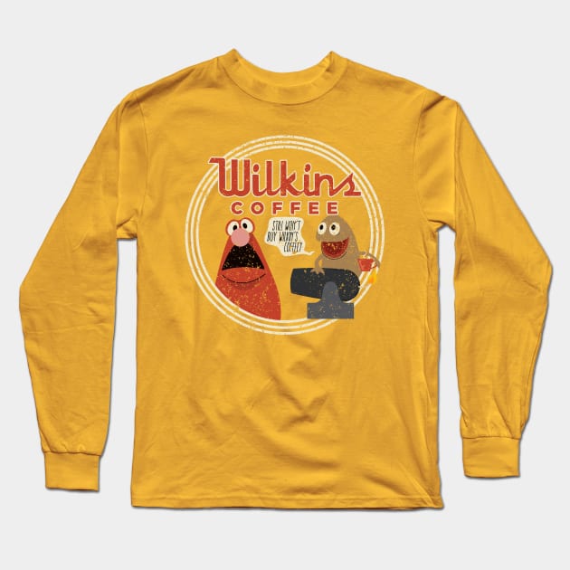 Wilkin's Coffee Long Sleeve T-Shirt by Perpetual Brunch